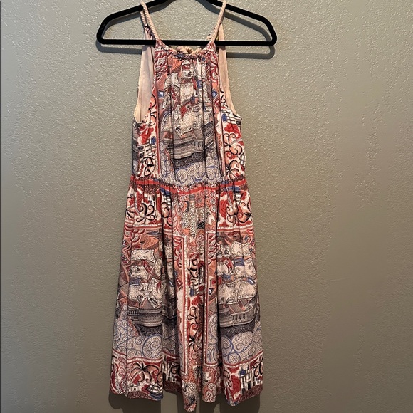 Anthropologie Castle Lake Multicolor Halter Dress - Picture 2 of 7